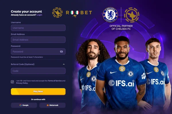 Roobet login
